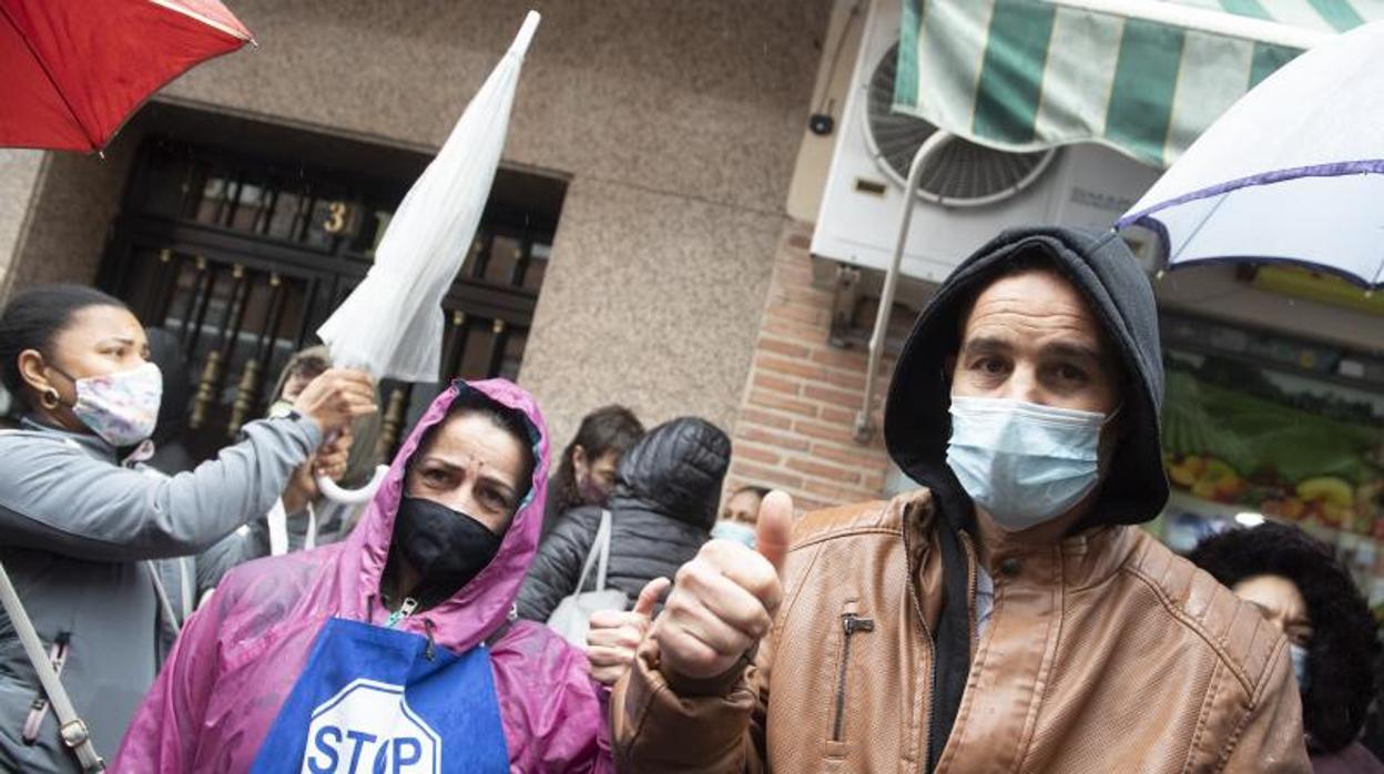 Desahucio de una vivienda en Madrid el pasado noviembre