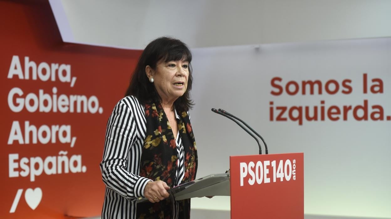 Cristina Narbona, presidenta del PSOE
