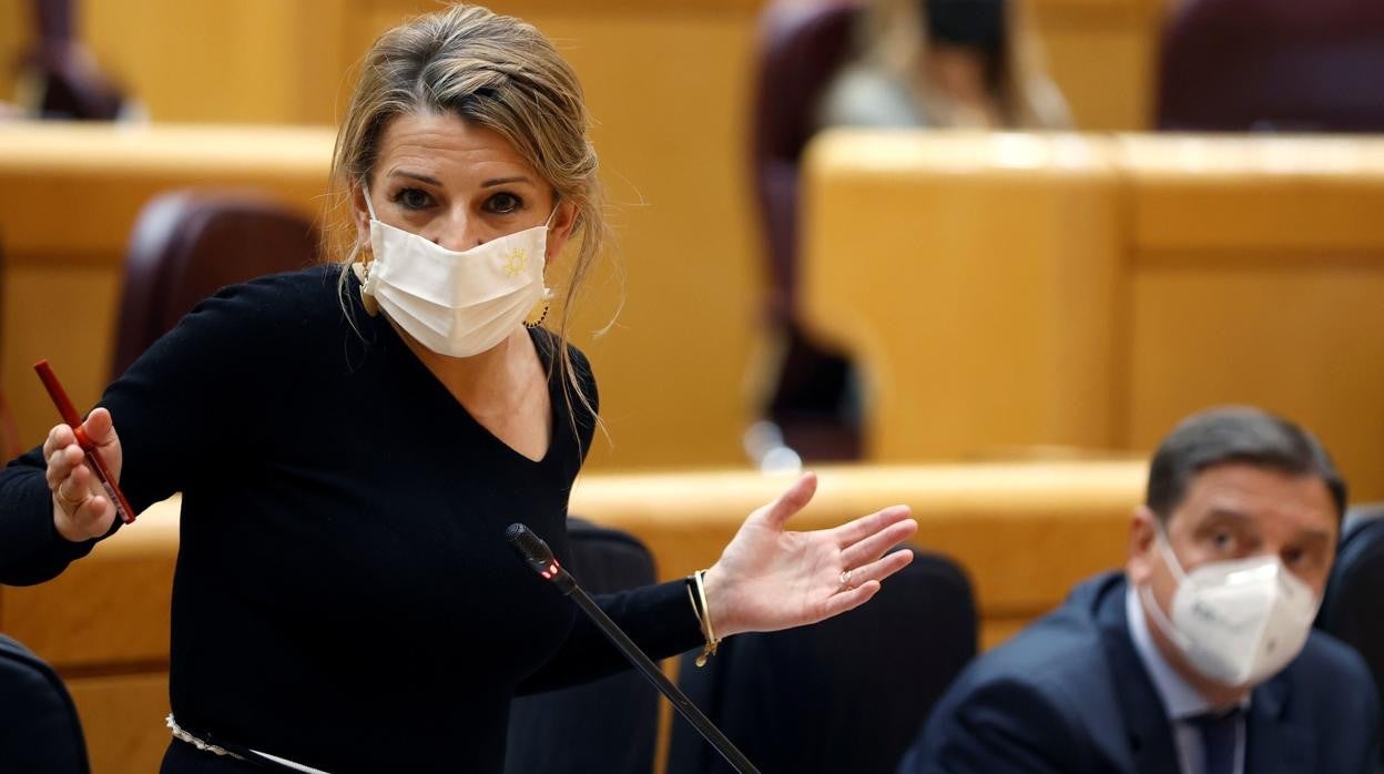 La ministra de Trabajo, Yolanda Díaz