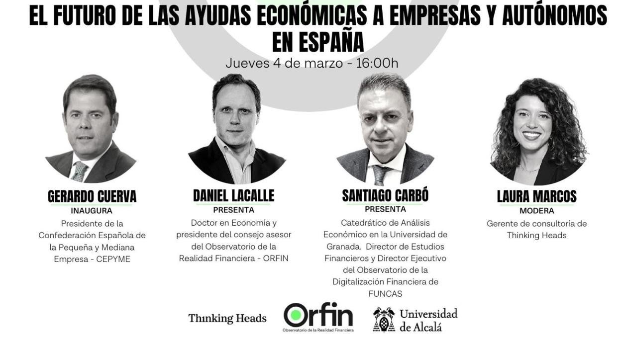 Sigue en vídeo la charla sobre el futuro de las ayudas económicas a empresas y autónomos