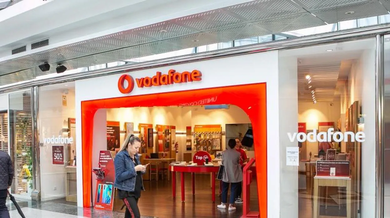 Imagen de una tienda de Vodafone