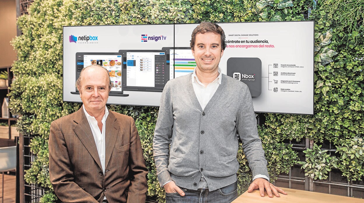 Xavier Visa (izqda), presidente de Netipbox Technologies, y Toni Viñals, su CEO
