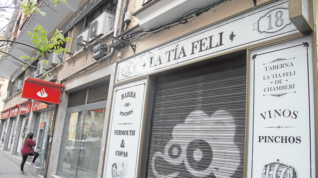Imagen de negocios cerrados en Madrid