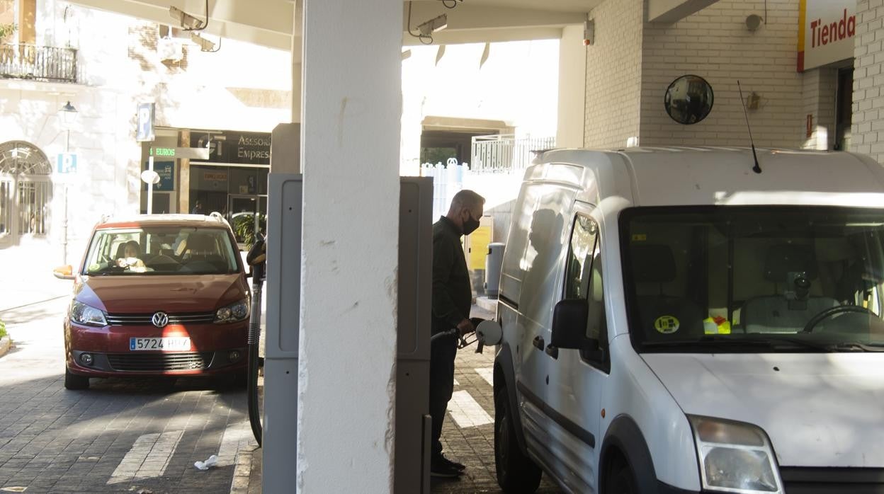 Gasolinera en Madrid