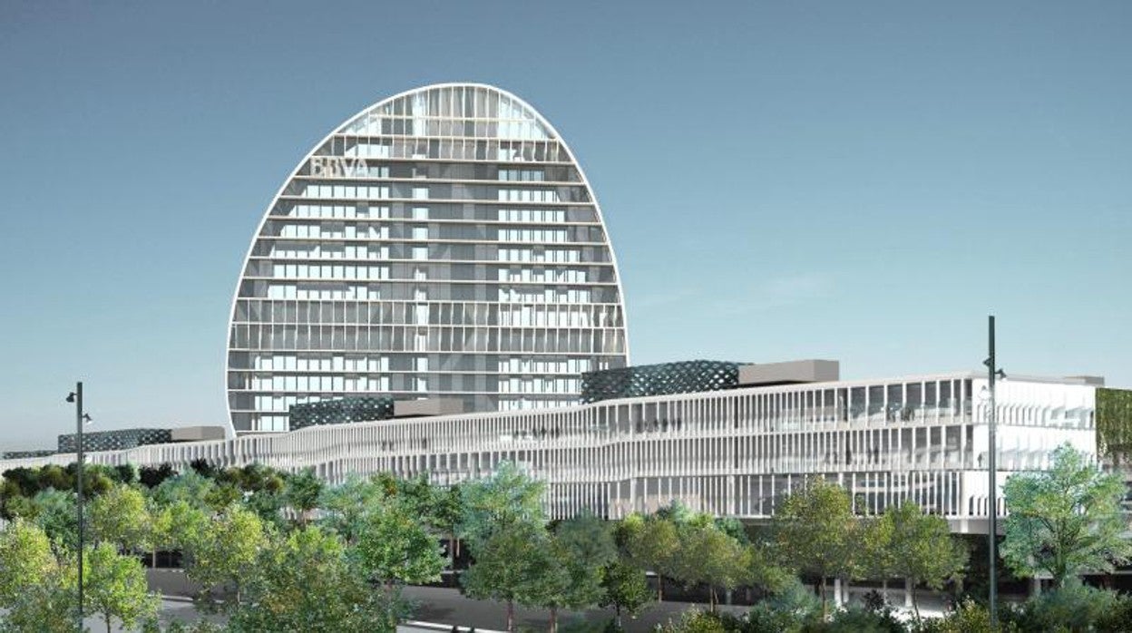 El edificio La Vela, del BBVA