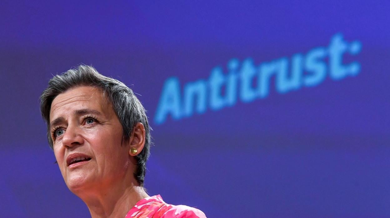 La vicepresidenta ejecutiva de la Comisión, Margrethe Vestager