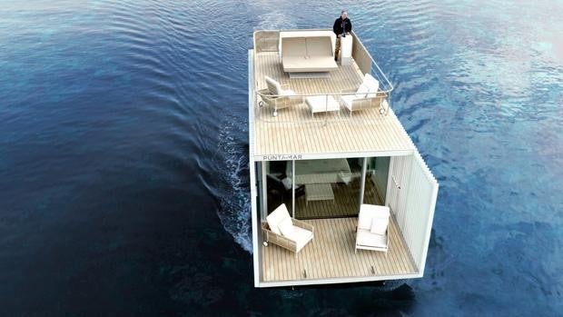 Una casa prefabricada flotante ideal para los amantes del mar