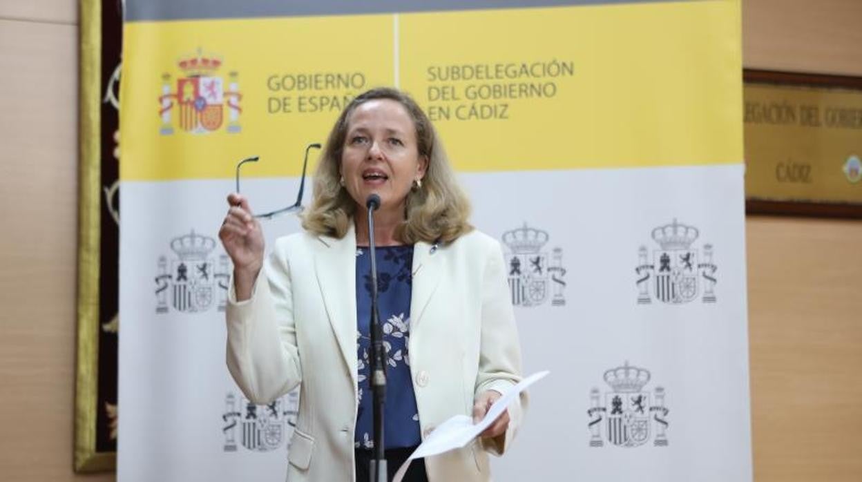 La vicepresidenta primera y ministra de Asuntos Económicos y Transformación Digital, Nadia Calviño