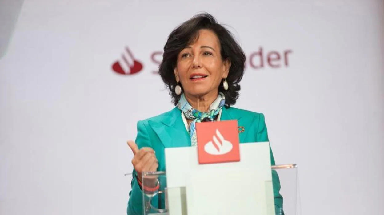 La presidenta del Banco Santander, Ana Botín, en una imagen de archivo
