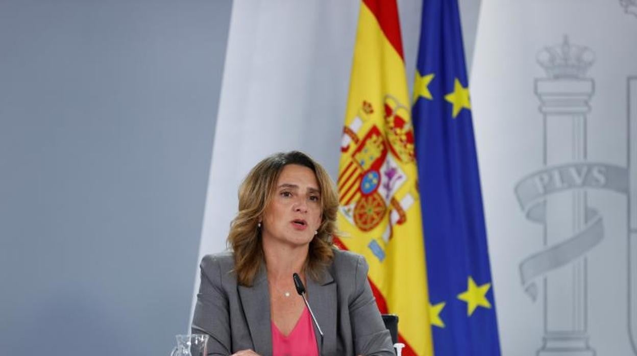 Teresa Ribera, vicepresidenta cuarta, durante la rueda de prensa posterior al Consejo de Ministros