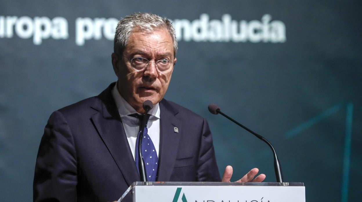 Rogelio Velasco, consejero de Transformación Económica, Industria, Conocimiento y Universidades de la Junta de Andalucía