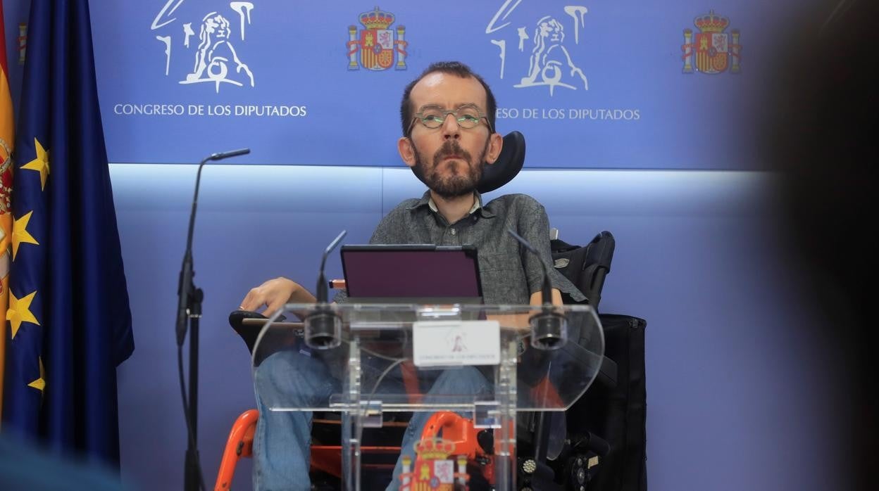 Pablo Echenique, portavoz del grupo Unidas Podemos en el Congreso