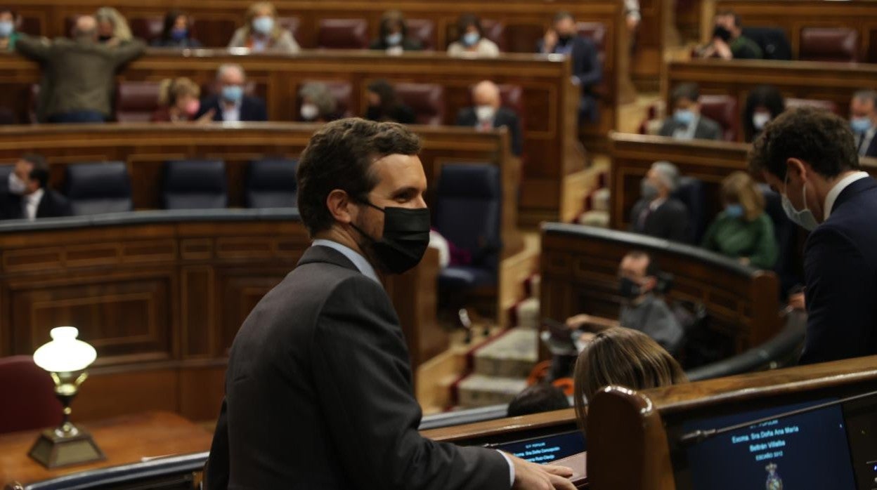 El líder del Partido Popular, Pablo Casado