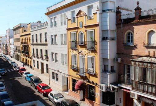 Vistas de la calle Castilla desde el balcón