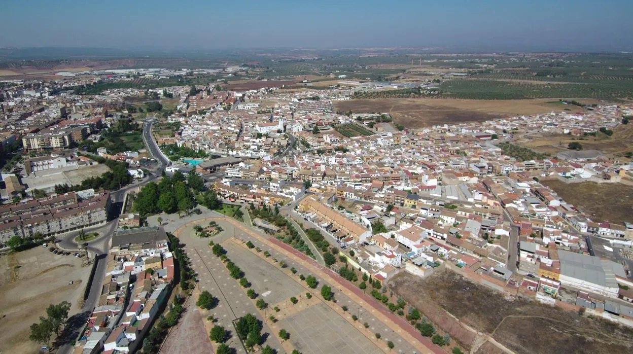 Vista aérea de Linares (Jaén)