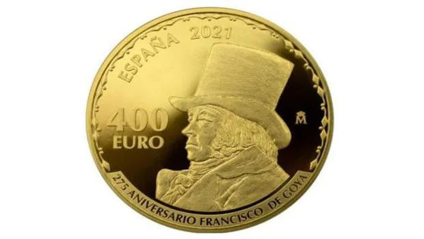 Las nuevas monedas de Goya de 400 euros que circulan por España