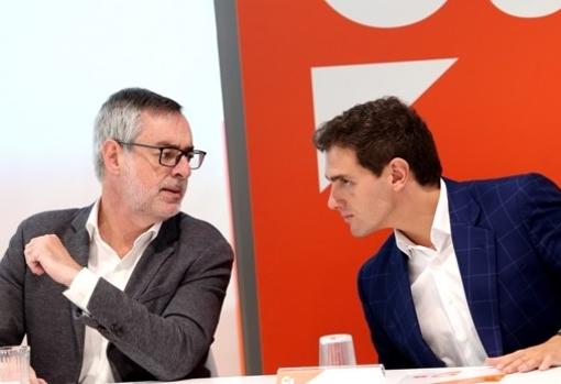 José Manuel Villegas y Albert Rivera, cuando aún estaban al frente de Ciudadanos