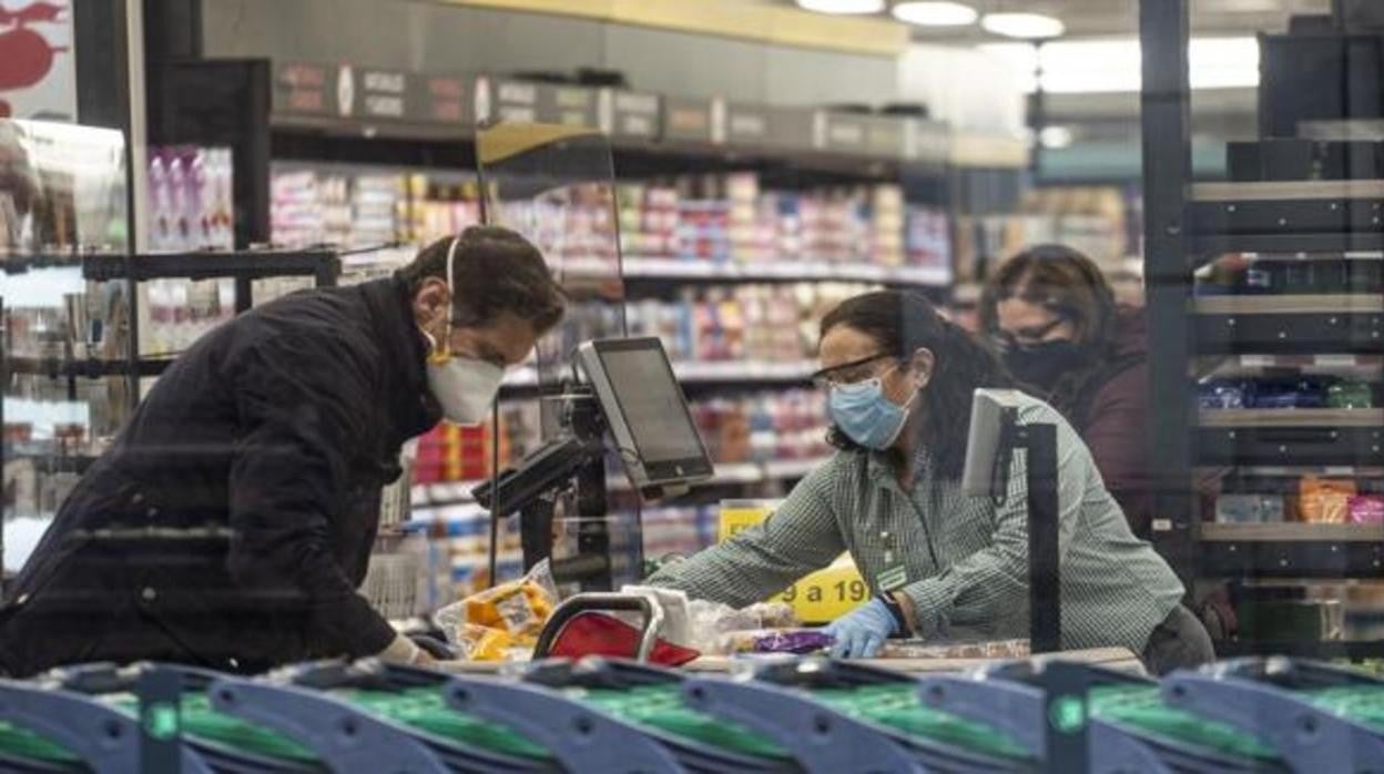 Imagen tomada en un supermercado de Mercadona