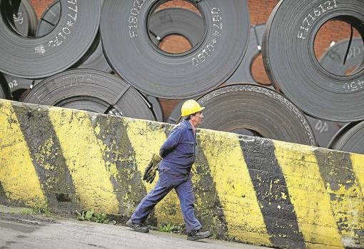 Una imagen de la fábrica de Acerlor-Mittal en Asturias, la única siderurgia de acero de nueva fabricación.