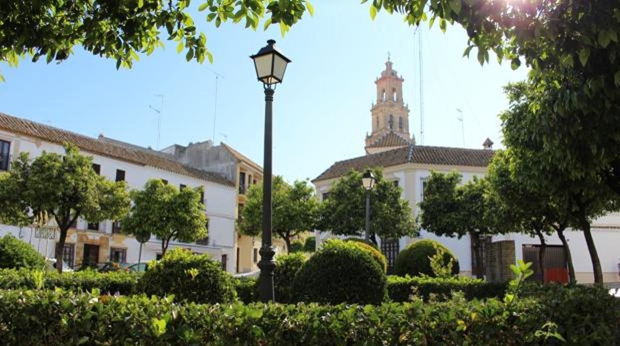 Plaza en el centro de Utrera