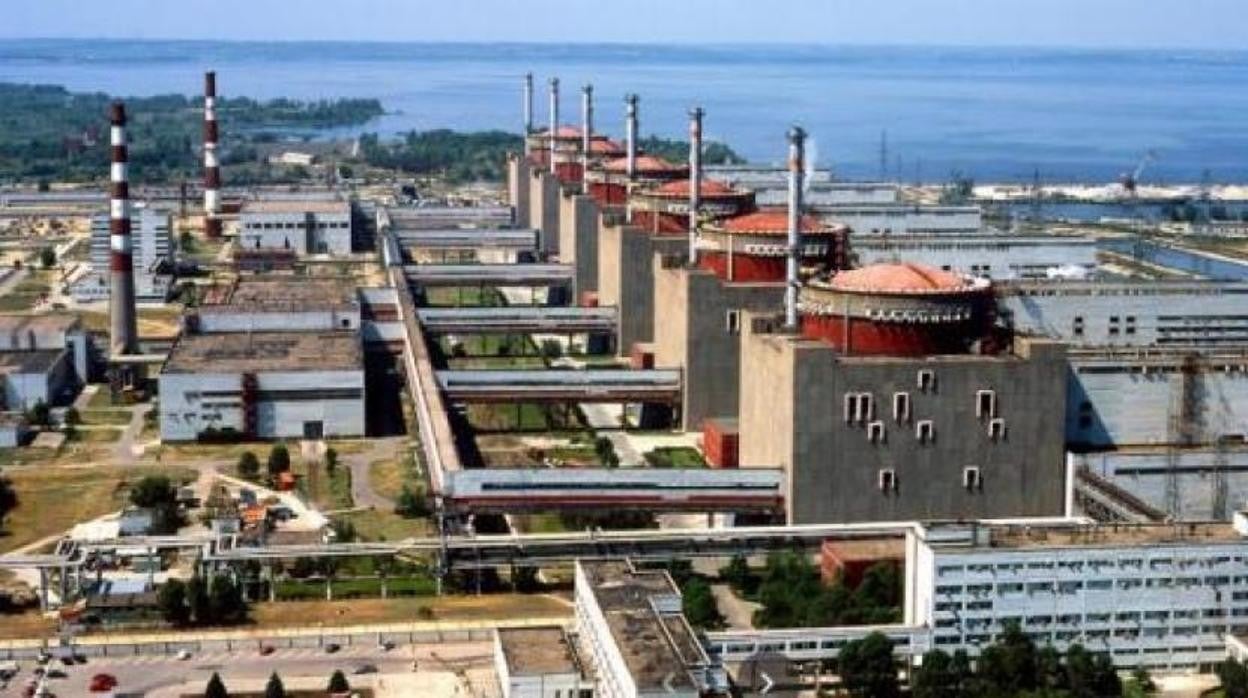 Central de Zaporiyia, con seis reactores nucleares