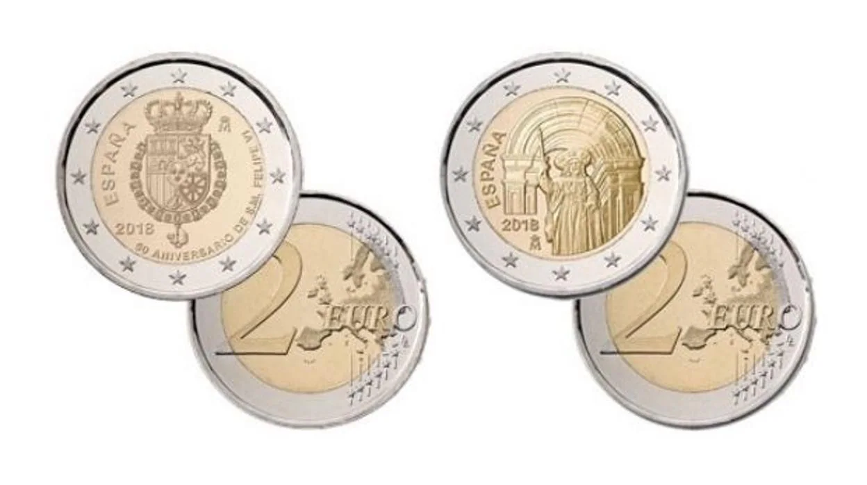 Las monedas conmemoraticas son únicamente de dos euros