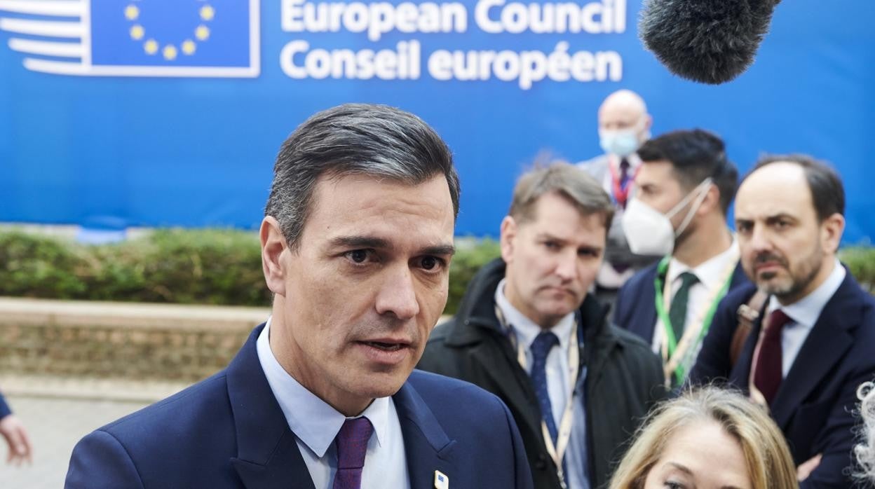 Pedro Sánchez, ayer, a su llegada al Consejo Europeo que se celebra en Bruselas