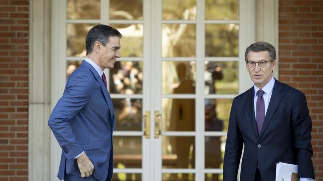 Pedro Sánchez y Alberto Núñez Feijóo