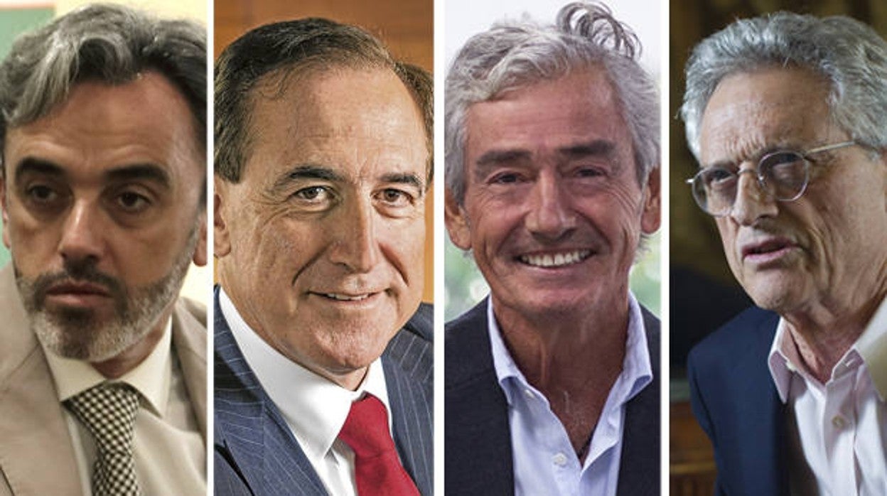 Manuel Contreras (Azvi), Antonio Huertas (Mapfre), José María Pacheco (Konecta) y el psiquiatra Luis Rojas-Marcas