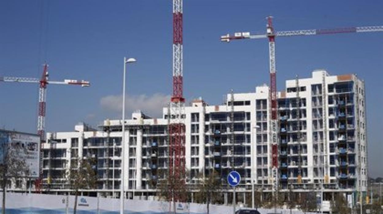 Promoción de viviendas en construción