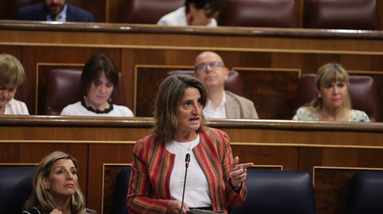 La ministra Teresa Ribera, tras un reciente Consejo de Ministros