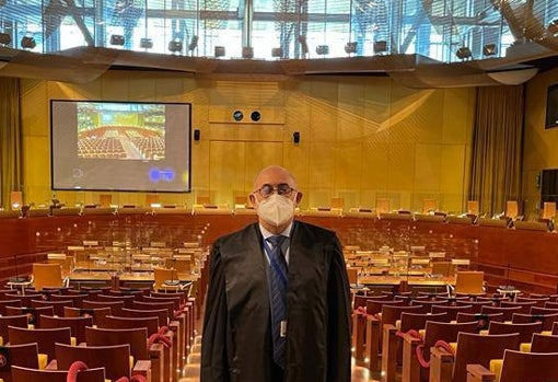 Sala del Tribunal de Justicia de la Unión Europea donde en abril de 2021 se celebró el juicio por las cláusulas abusivas de bancos