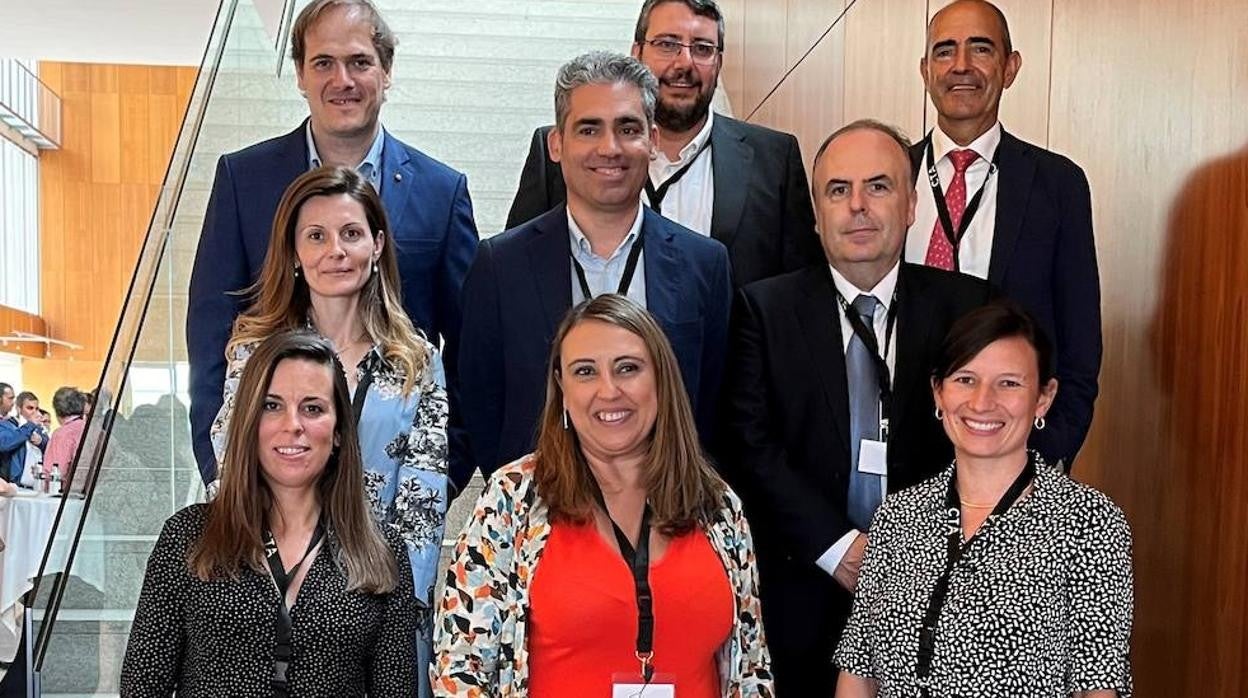 De Arriba abajo, Pablo Ruiz-Capillas (CDTI), Pedro Astola (titania), Carlos Maestro (CEDEA-INTA), Cristina García (Airbus), Fabian Varas (CTA), Jose María Pérez (CDTI), Paloma Vega (CATEC), Silvia de los Santos (CTA) y Melanie Durth (Andalucía Aerospace)