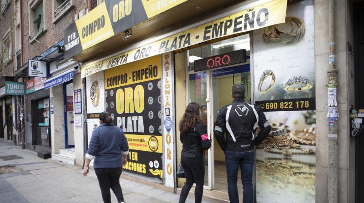 Casa de empeño de oro en Madrid