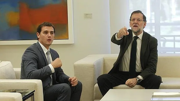 Mariano Rajoy y Albert Rivera se reunieron en La Moncloa el 30 de octubre