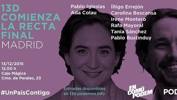 Podemos confía en la remontada e intentará una demostración de fuerza el domingo en Madrid