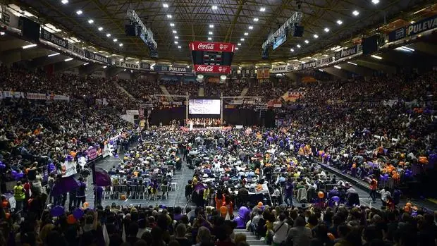 La Fonteta de Valencia, durante el mitin de Podemos