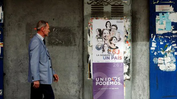 Cartel de campaña de la coalición Unidos Podemos