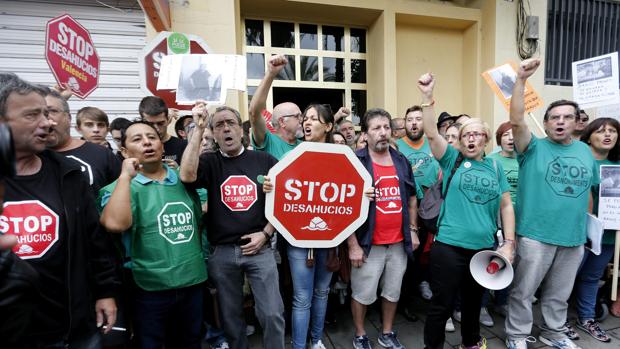 Un grupo de la PAH en Valencia