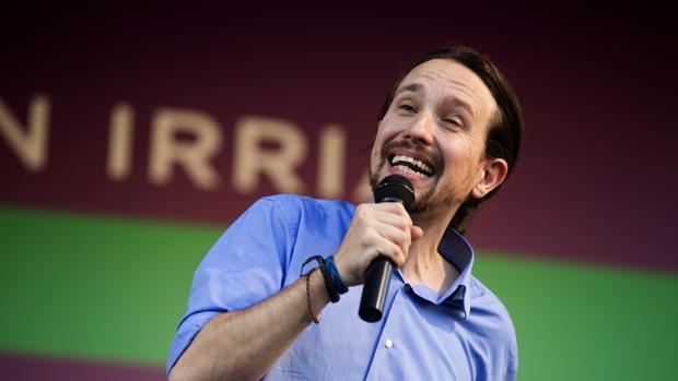 Pablo Iglesias ayer en el acto en Vitoria