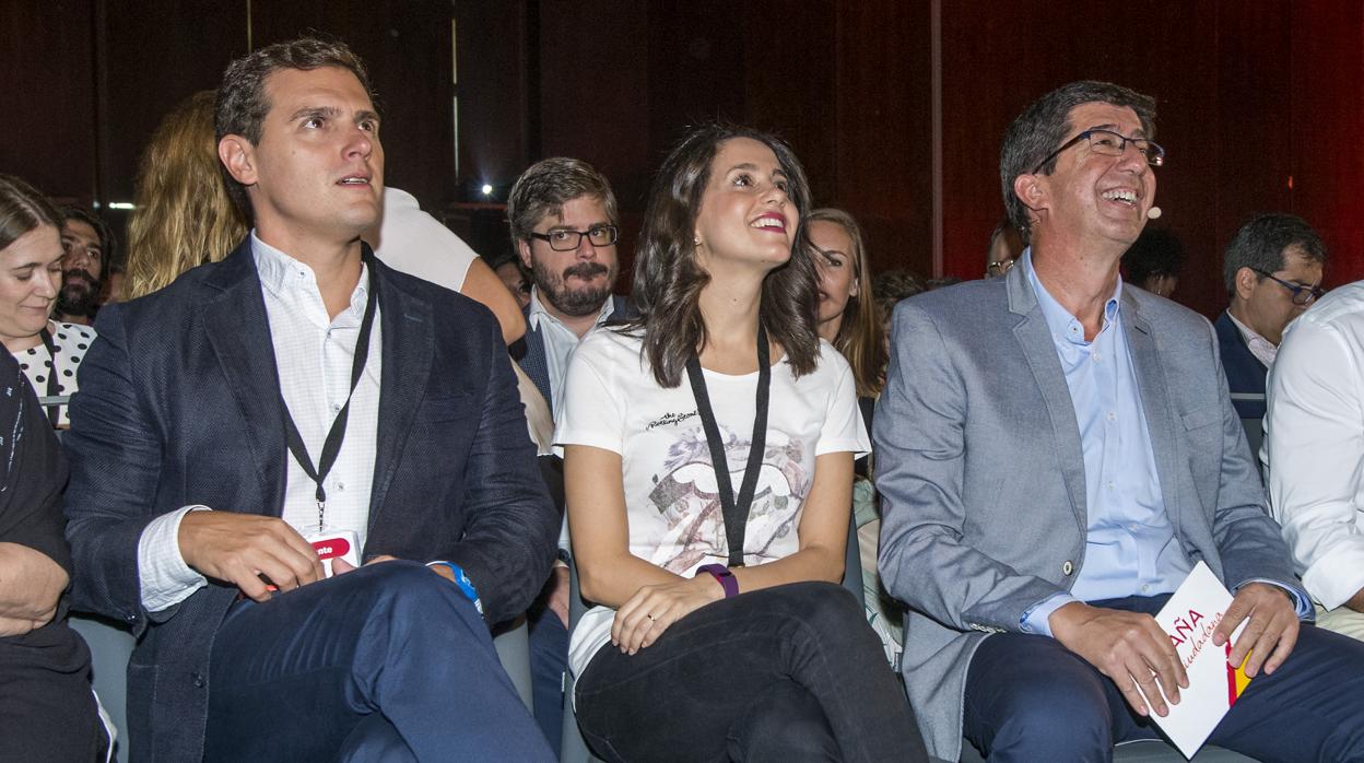 Albert Rivera, Inés Arrimadas y Juan Marín