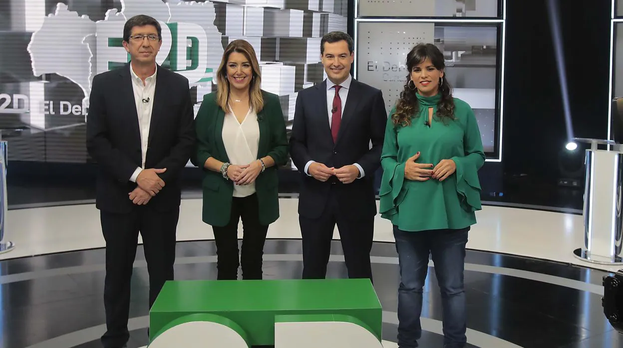 Los líderes de los partidos andaluces en Canal Sur