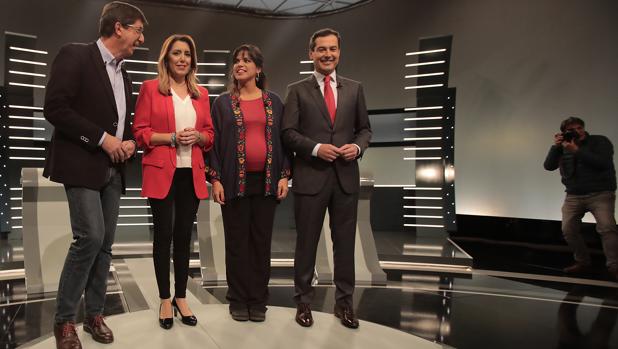 Debate elecciones andaluzas 2018: Susana Díaz, centro de las críticas por su gestión al frente de la Junta