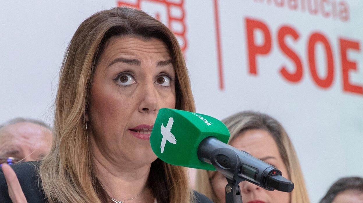 La presidenta de la Junta en funciones, Susana Díaz