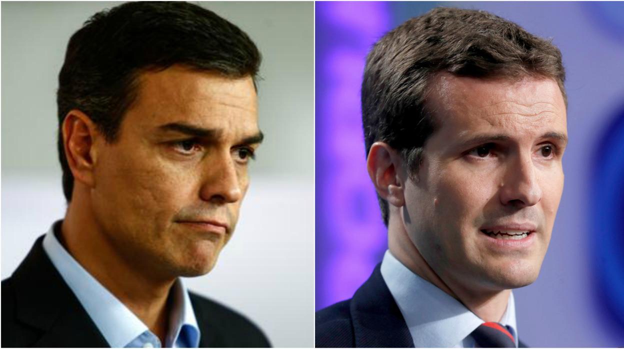 Eleccioens generales 2019: los candidatos Pedro Sánchez y Pablo Casado