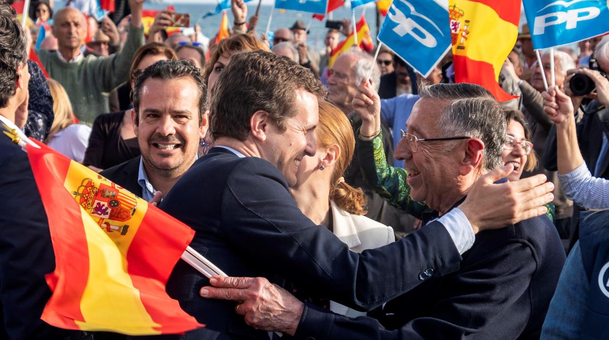 Pablo Casado, ayer en Palma de Mallorca