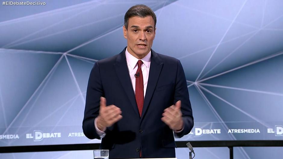 El minuto final de Pedro Sánchez en el debate de Atresmedia