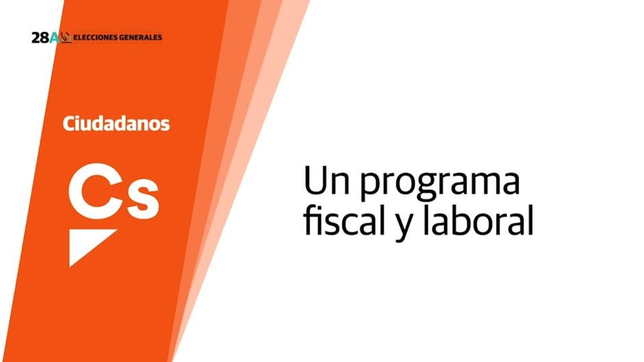 Principales propuestas programa Ciudadanos