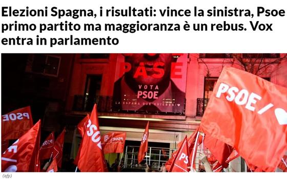 Las reacciones de los medios internacionales al resultado electoral: pactos y aparición de la extrema derecha