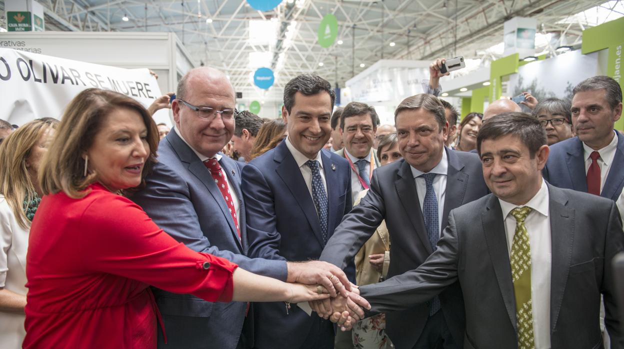 El alcalde de Jaén junto al presidente de la Junta de Andalucía Juanma Moreno